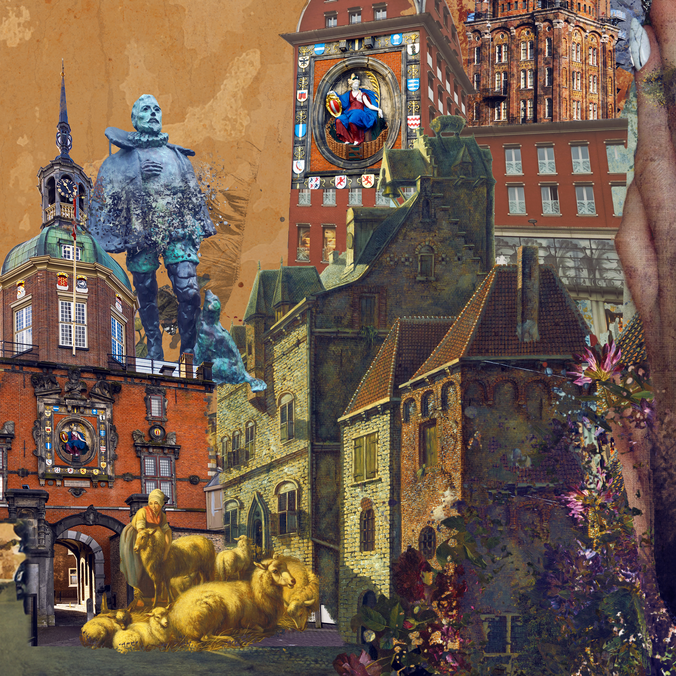 Stadsgezicht Dordrecht (70x70) Limited Edition - Afbeelding 2