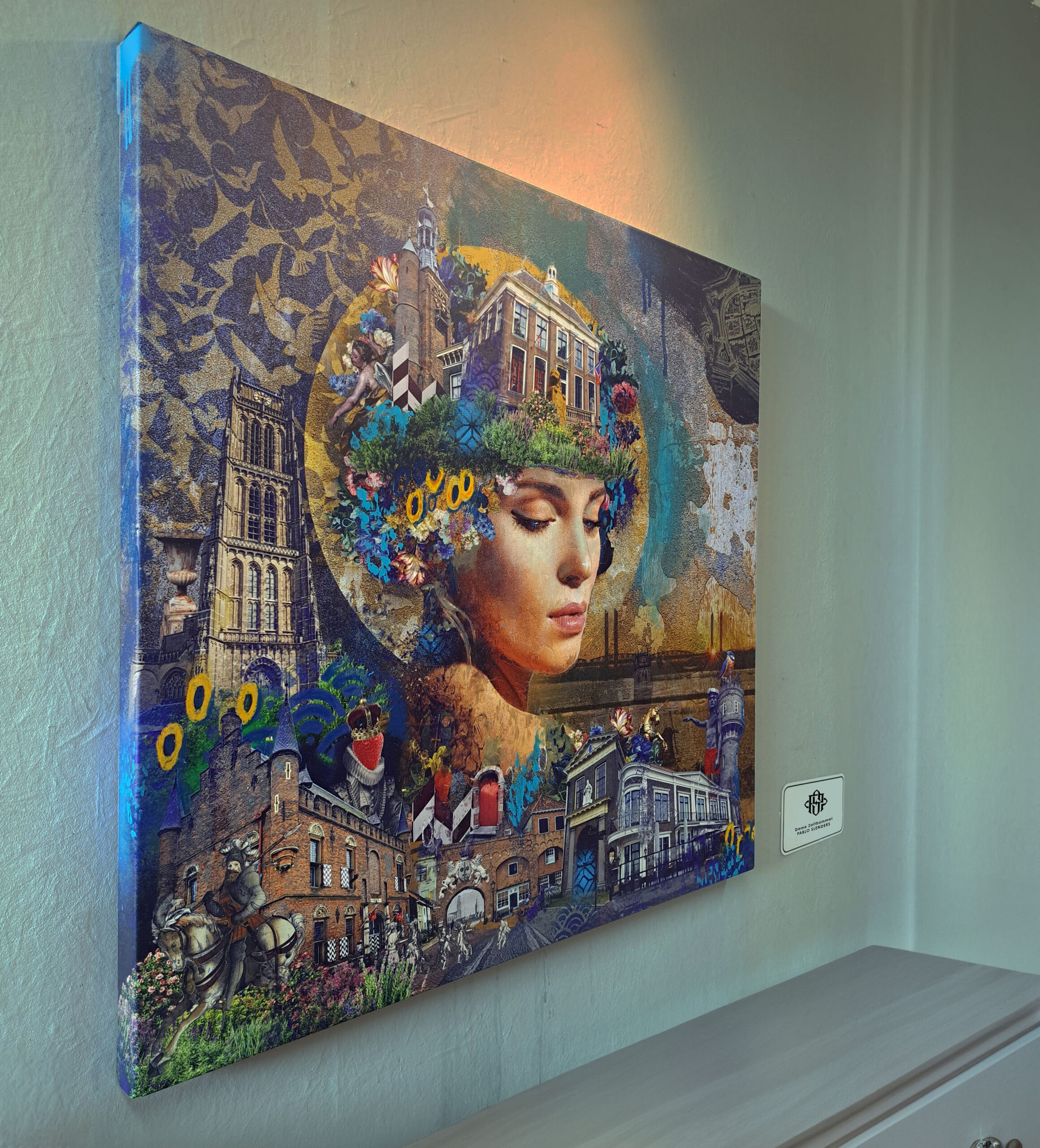 Stadsgezicht Zaltbommel (100x100) - Afbeelding 2