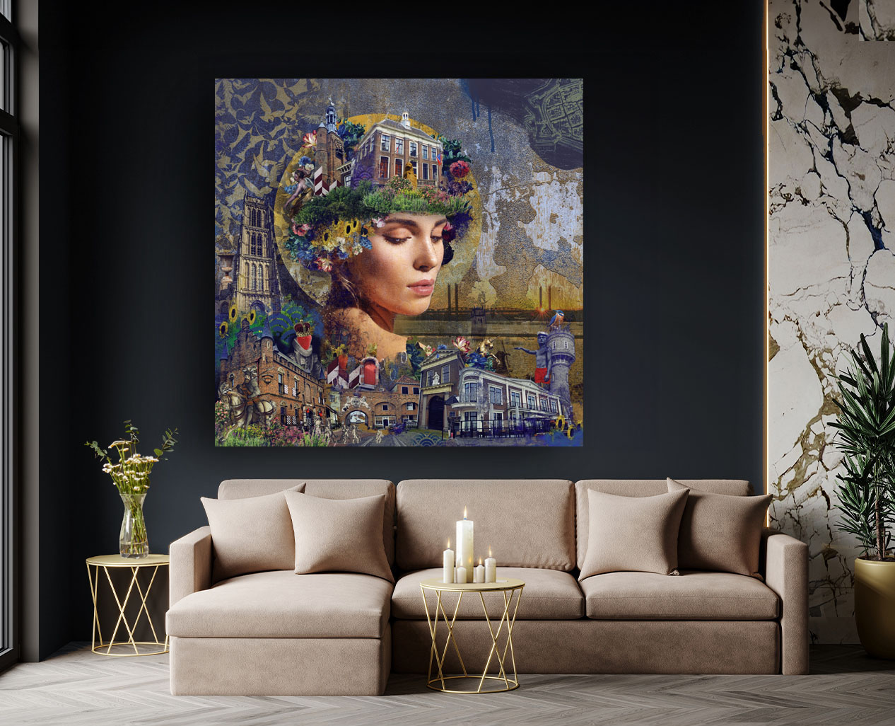 Stadsgezicht Zaltbommel (100x100)