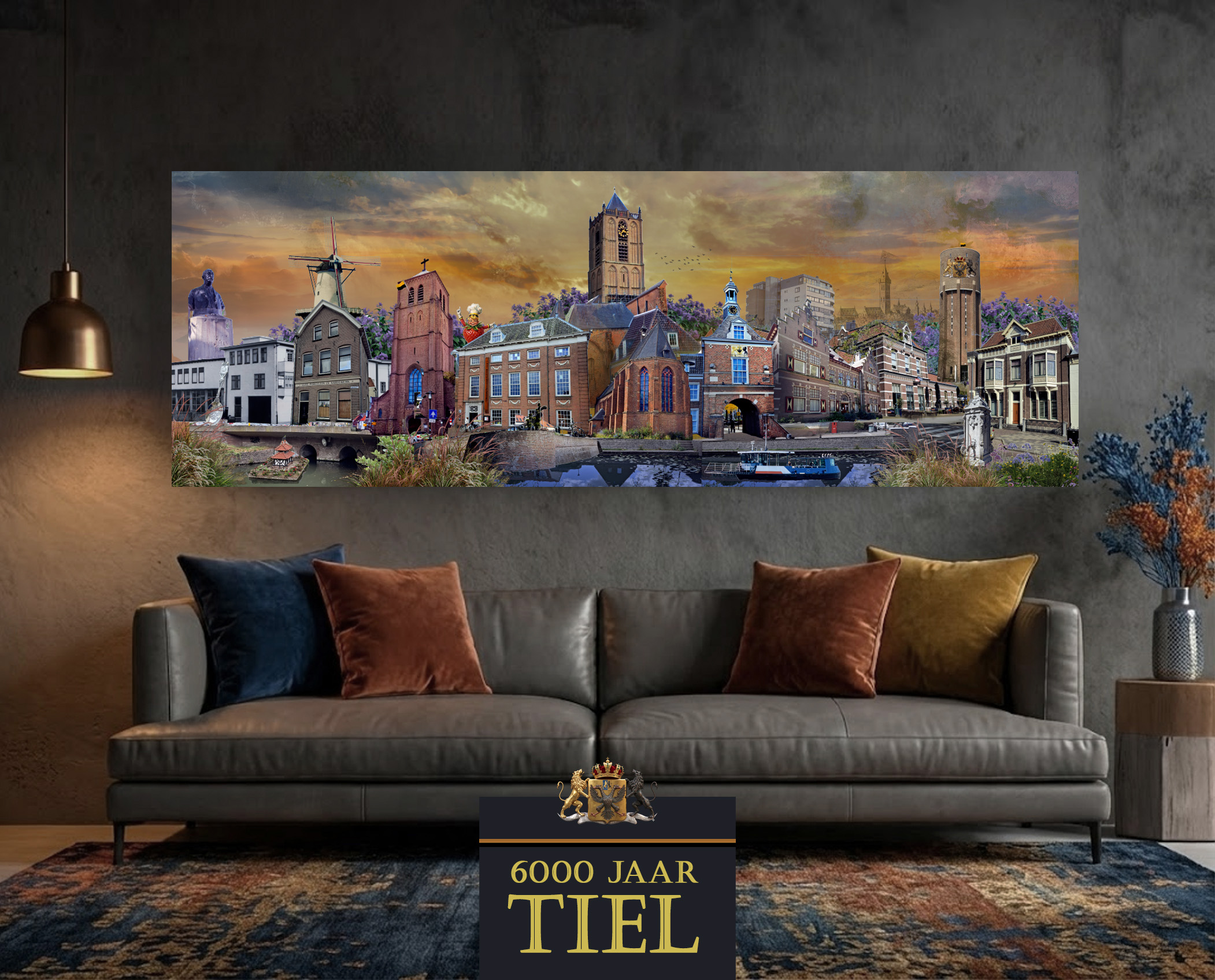 Het Tiel kunstwerk | 6000 jaar Jubileumeditie (150 x 50)